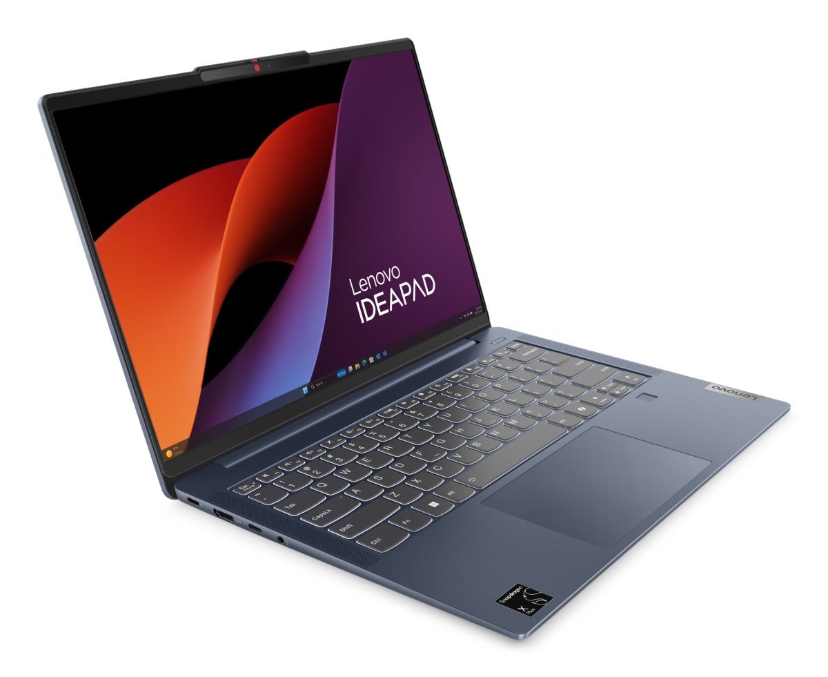 Lenovo IdeaPad Slim 5 14Q8X9 Copilot+ PC Snapdragon X1P-42-100 Laptop 35.6 cm (14") WUXGA 16 GB LPDDR5x-SDRAM 512 GB SSD Wi-Fi 7 (802.11be) Windows 11 Home UK English Blue - Image 4