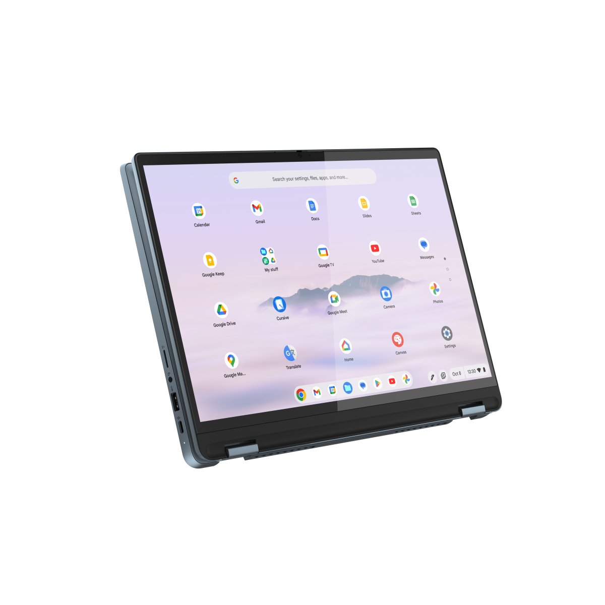 Lenovo IdeaPad Flex IP 5 Chrome 14IAU7 (Plus) Intel® Core™ i3 i3-1315U Chromebook 35.6 cm (14") Touchscreen WUXGA 8 GB LPDDR4x-SDRAM 256 GB SSD Wi-Fi 6E (802.11ax) ChromeOS UK English Blue - Image 8