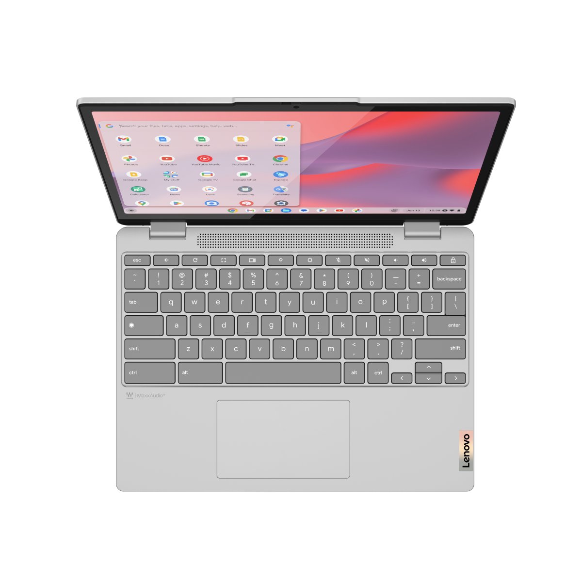 Lenovo IdeaPad Flex 3 Chrome 12IAN8 Intel® N N100 Chromebook 31 cm (12.2") Touchscreen WUXGA 8 GB LPDDR5-SDRAM 128 GB eMMC Wi-Fi 6E (802.11ax) ChromeOS UK English Grey - Image 2