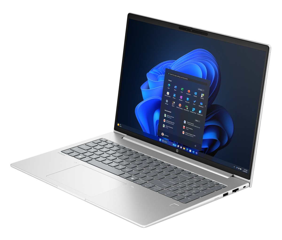 HP ProBook 4 G1ah AMD Ryzen™ 5 220 Laptop 40.6 cm (16") WUXGA 16 GB DDR5-SDRAM 256 GB SSD Wi-Fi 6E (802.11ax) Windows 11 Pro AI PC Silver - Image 4