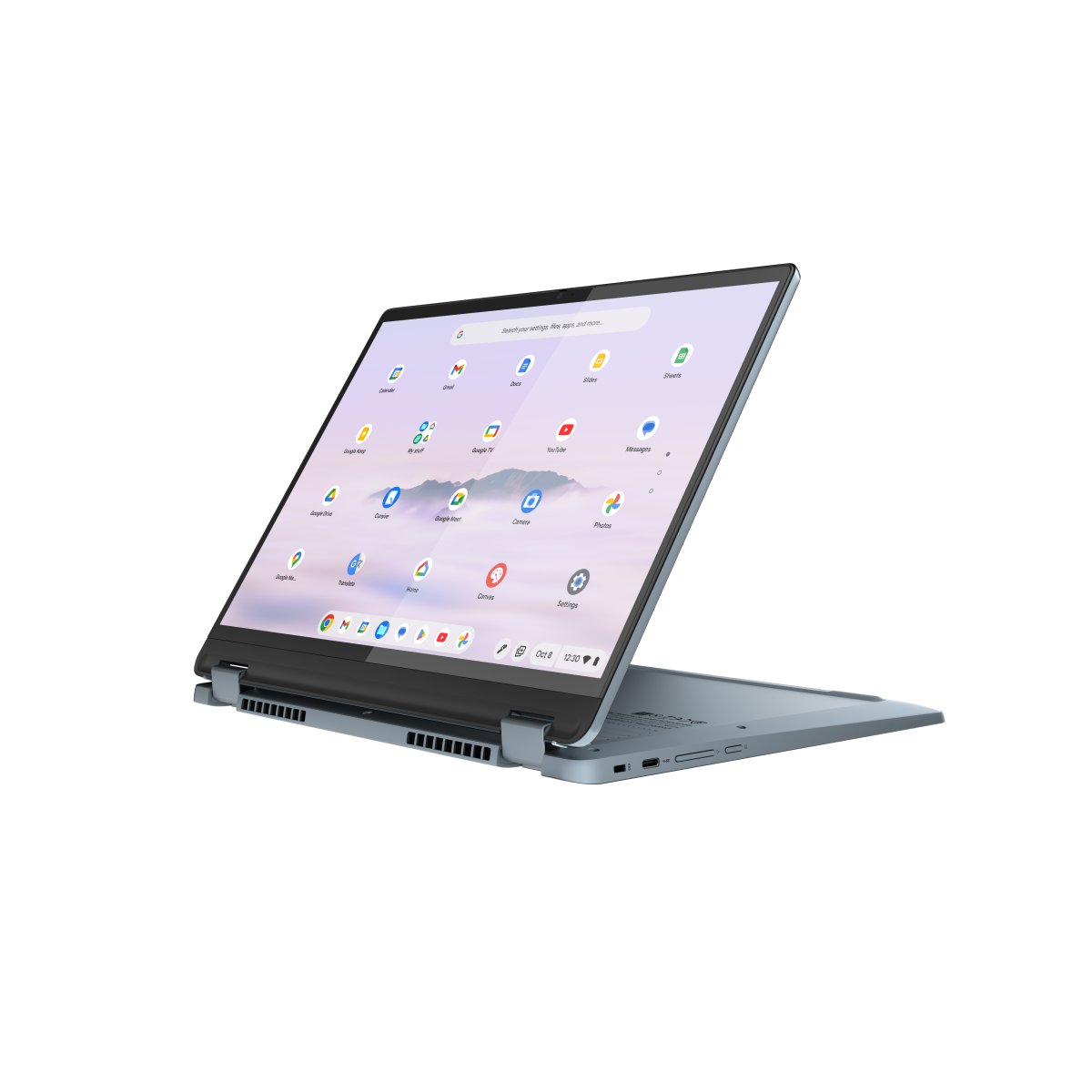 Lenovo IdeaPad Flex IP 5 Chrome 14IAU7 (Plus) Intel® Core™ i3 i3-1315U Chromebook 35.6 cm (14") Touchscreen WUXGA 8 GB LPDDR4x-SDRAM 256 GB SSD Wi-Fi 6E (802.11ax) ChromeOS UK English Blue - Image 4