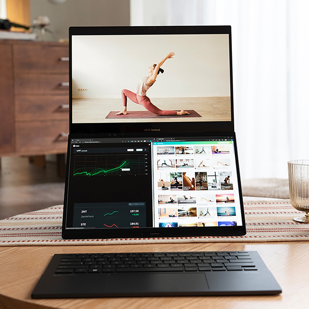 ASUS Zenbook Duo UX8406CA-QL135W Intel Core Ultra 7 255H Hybrid (2-in-1) 35.6 cm (14") Touchscreen WUXGA 16 GB LPDDR5x-SDRAM 1 TB SSD Wi-Fi 7 (802.11be) Windows 11 Home Grey - Image 12