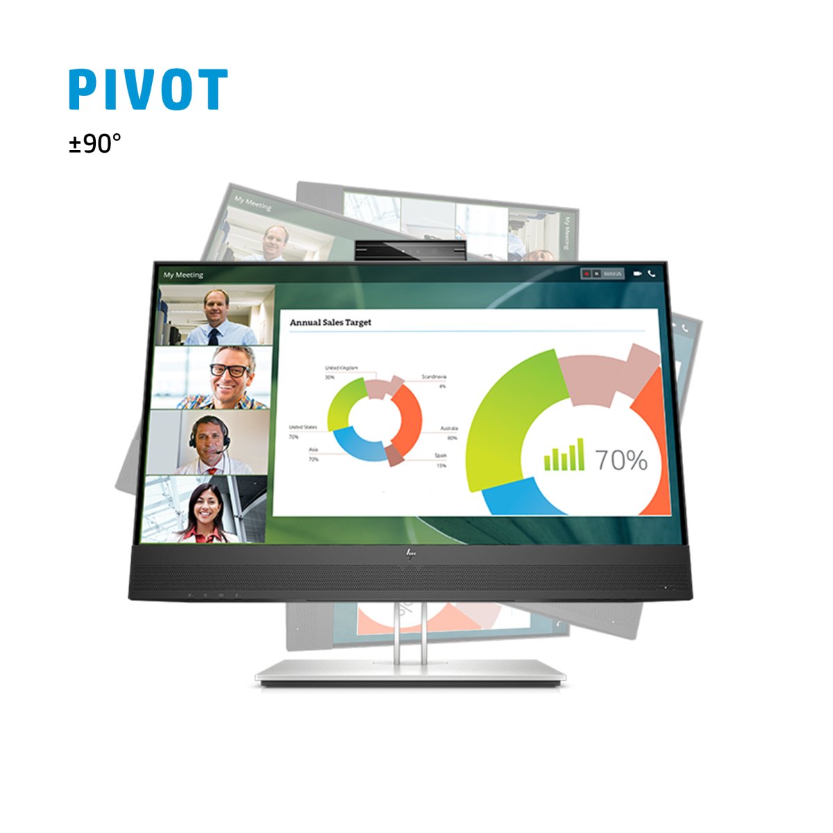 HP E24mv G4 FHD Conferencing Monitor - Image 7