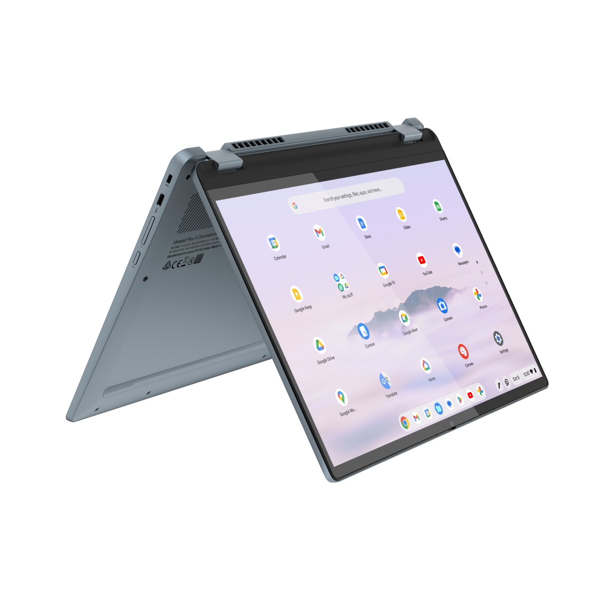 Lenovo IdeaPad Flex IP 5 Chrome 14IAU7 (Plus) Intel® Core™ i3 i3-1315U Chromebook 35.6 cm (14") Touchscreen WUXGA 8 GB LPDDR4x-SDRAM 256 GB SSD Wi-Fi 6E (802.11ax) ChromeOS UK English Blue - Image 6