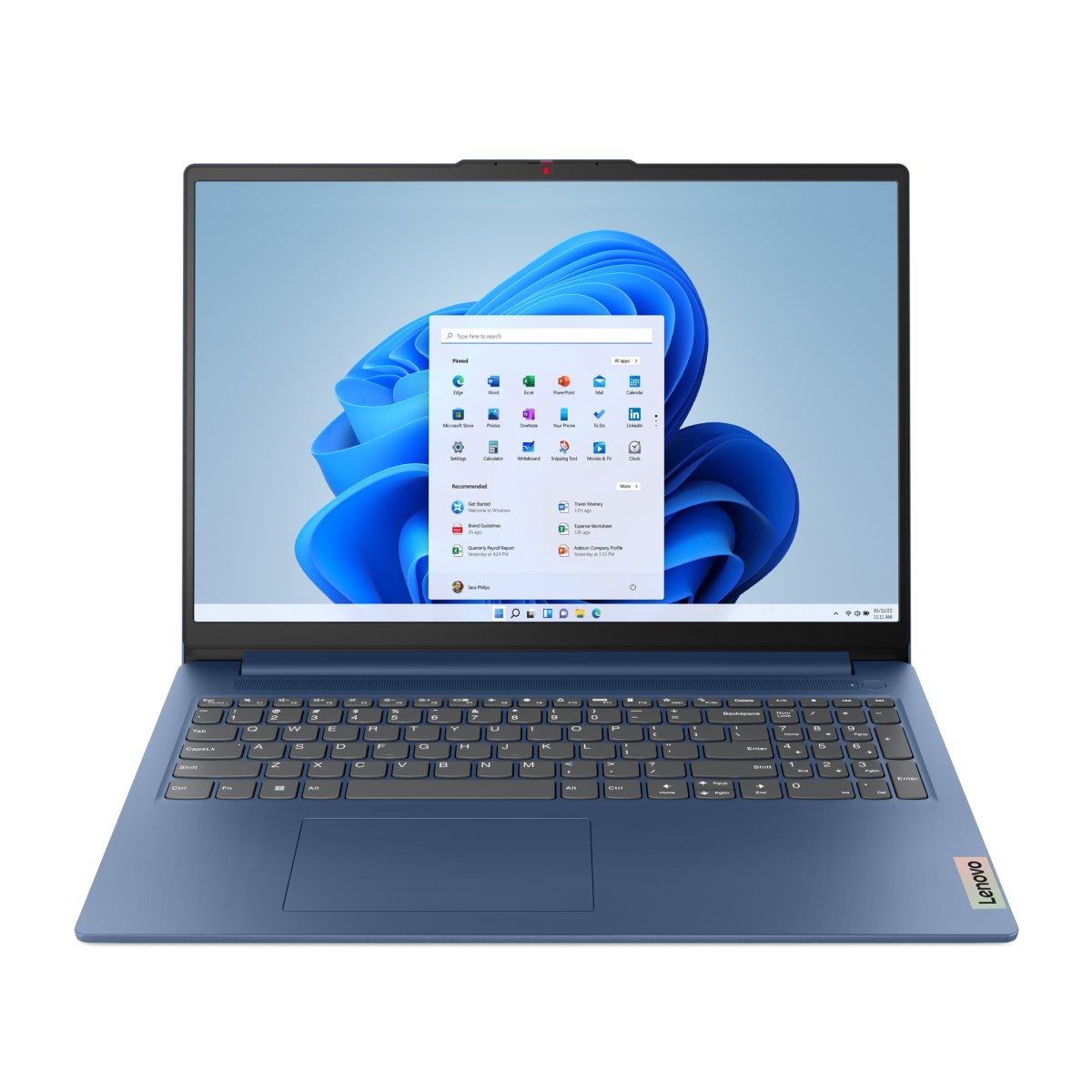 Lenovo IdeaPad Slim 3 16IRU8 Intel® U U300 Laptop 40.6 cm (16") WUXGA 4 GB LPDDR5-SDRAM 128 GB SSD Wi-Fi 6 (802.11ax) Windows 11 Home in S mode English Blue