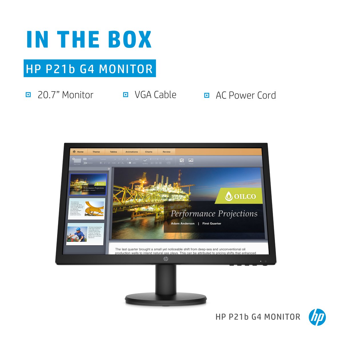 HP P21b G4 computer monitor 52.6 cm (20.7") 1920 x 1080 pixels Full HD LED Black - Image 9