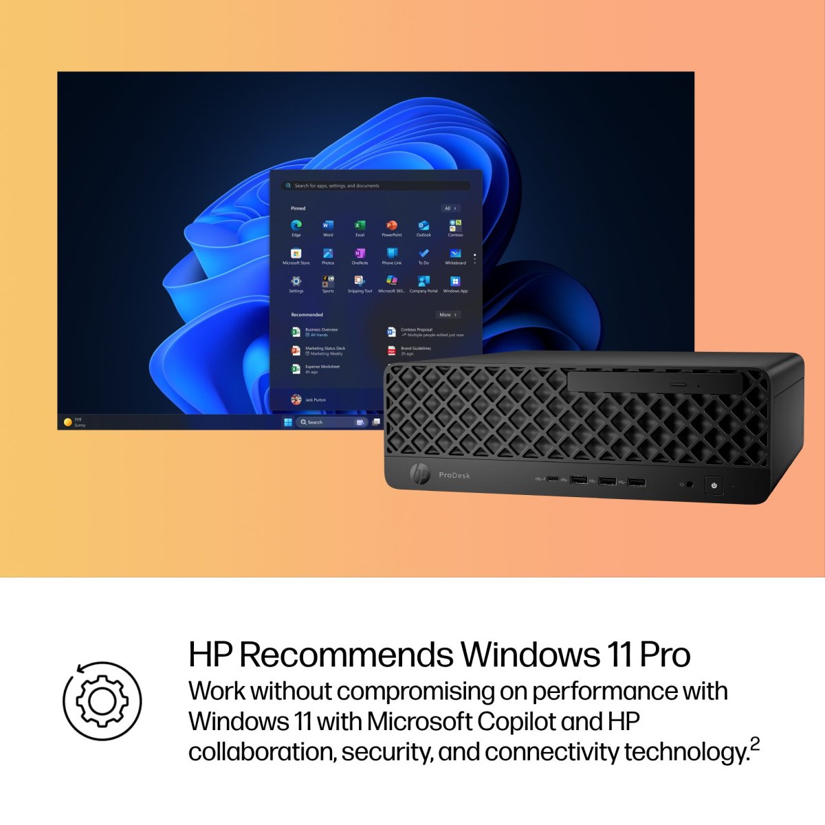 HP ProDesk 4 SFF G1i AI Wolf Pro Security Edition Intel Core Ultra 5 235 16 GB DDR5-SDRAM 512 GB SSD Windows 11 Pro PC AI PC Black - Image 6