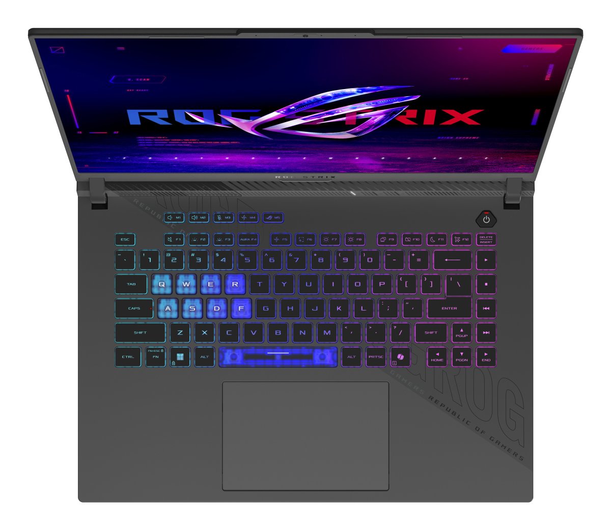 ASUS ROG Strix G16 G614PR-RV016W AMD Ryzen™ 9 8940HX Laptop 40.6 cm (16") WUXGA 16 GB DDR5-SDRAM 1 TB SSD NVIDIA GeForce RTX 5070 Ti Wi-Fi 6E (802.11ax) Windows 11 Home Black, Grey - Image 2