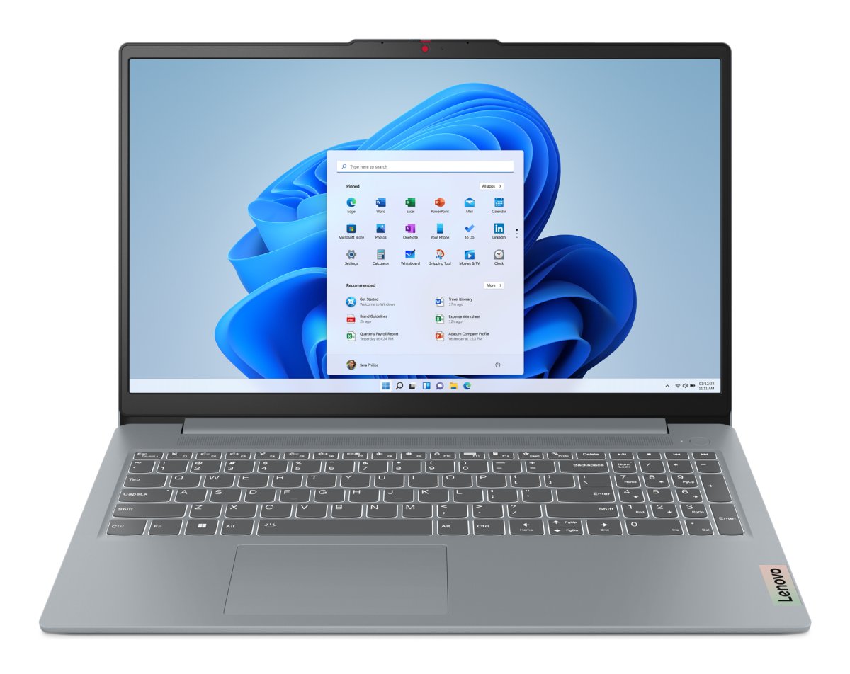 Lenovo IdeaPad Slim 3 15AMN8 AMD Ryzen™ 5 Laptop 39.6 cm (15.6") Full HD 8 GB LPDDR5-SDRAM 512 GB SSD Wi-Fi 6 (802.11ax) Windows 11 Home in S mode English Grey
