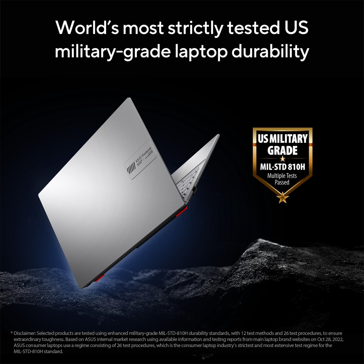 ASUS Vivobook Go 15 E1504FA-NJ715W AMD Ryzen™ 3 7320U Laptop 39.6 cm (15.6") Full HD 8 GB LPDDR5-SDRAM 128 GB SSD Wi-Fi 6E (802.11ax) Windows 11 Home in S mode Black - Image 7