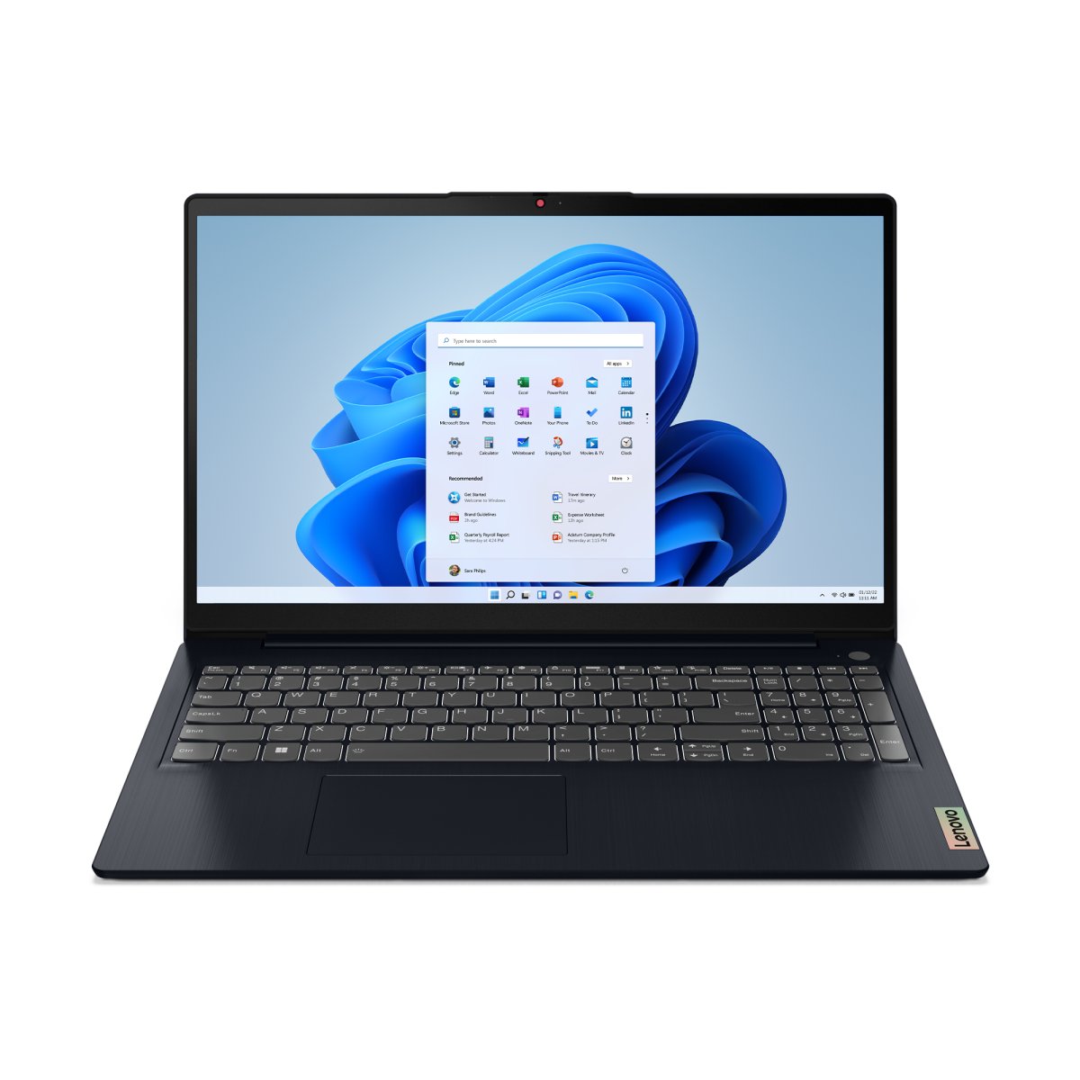 Lenovo IdeaPad 3 15IAU7 Intel® Core™ i7 i7-1255U Laptop 39.6 cm (15.6") Full HD 16 GB DDR4-SDRAM 512 GB SSD Wi-Fi 6 (802.11ax) Windows 11 Home UK English Blue