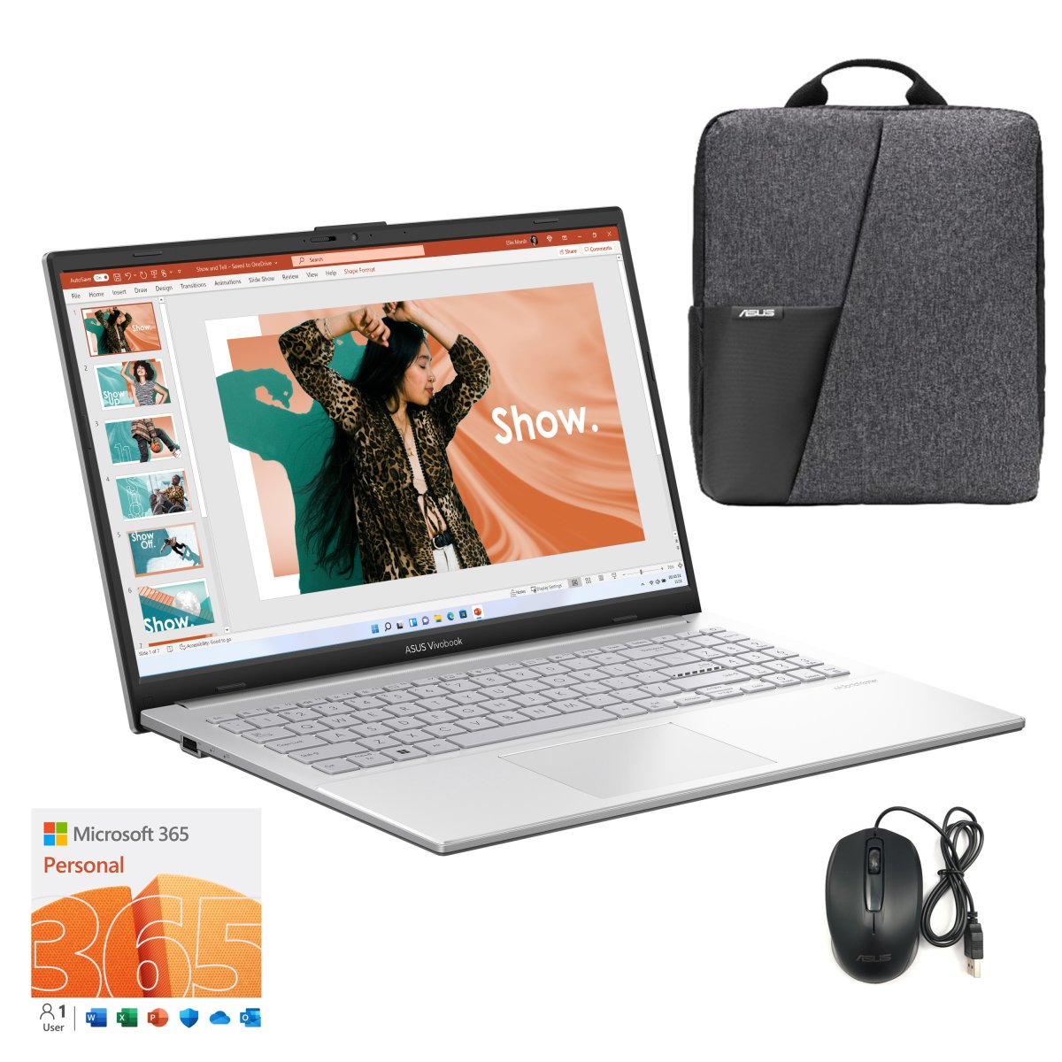 ASUS Vivobook Go 15 E1504GA-NJ571WS Intel® N N200 Laptop 39.6 cm (15.6") Full HD 4 GB DDR4-SDRAM 128 GB Flash Wi-Fi 6E (802.11ax) Windows 11 Home in S mode Silver - Image 12
