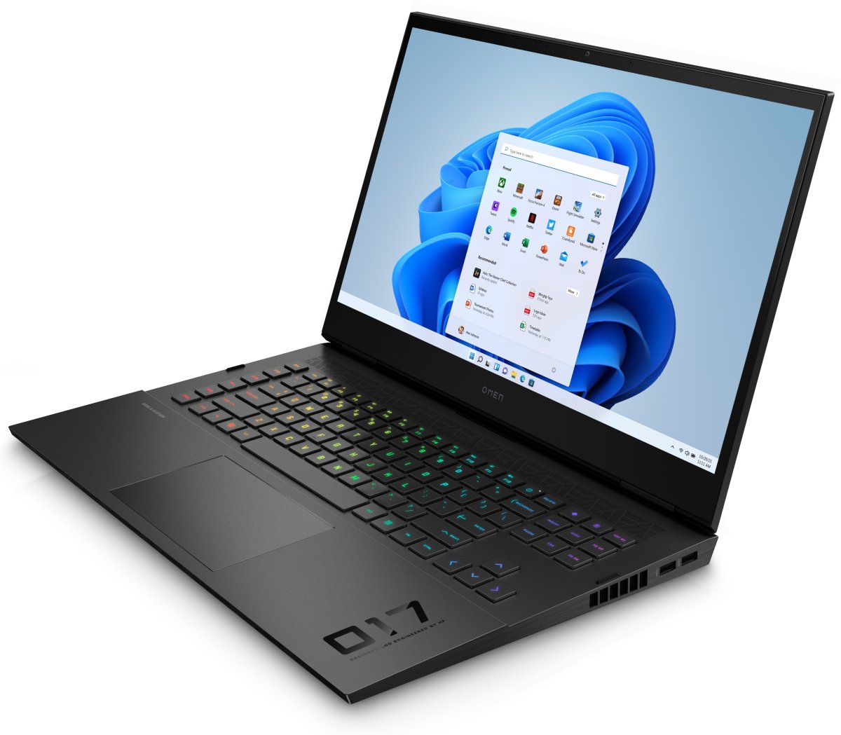 OMEN by HP 17-ck0015na Intel® Core™ i7 i7-11800H Laptop 43.9 cm (17.3") Quad HD 16 GB DDR4-SDRAM 1 TB SSD NVIDIA GeForce RTX 3070 Wi-Fi 6E (802.11ax) Windows 11 Home Black