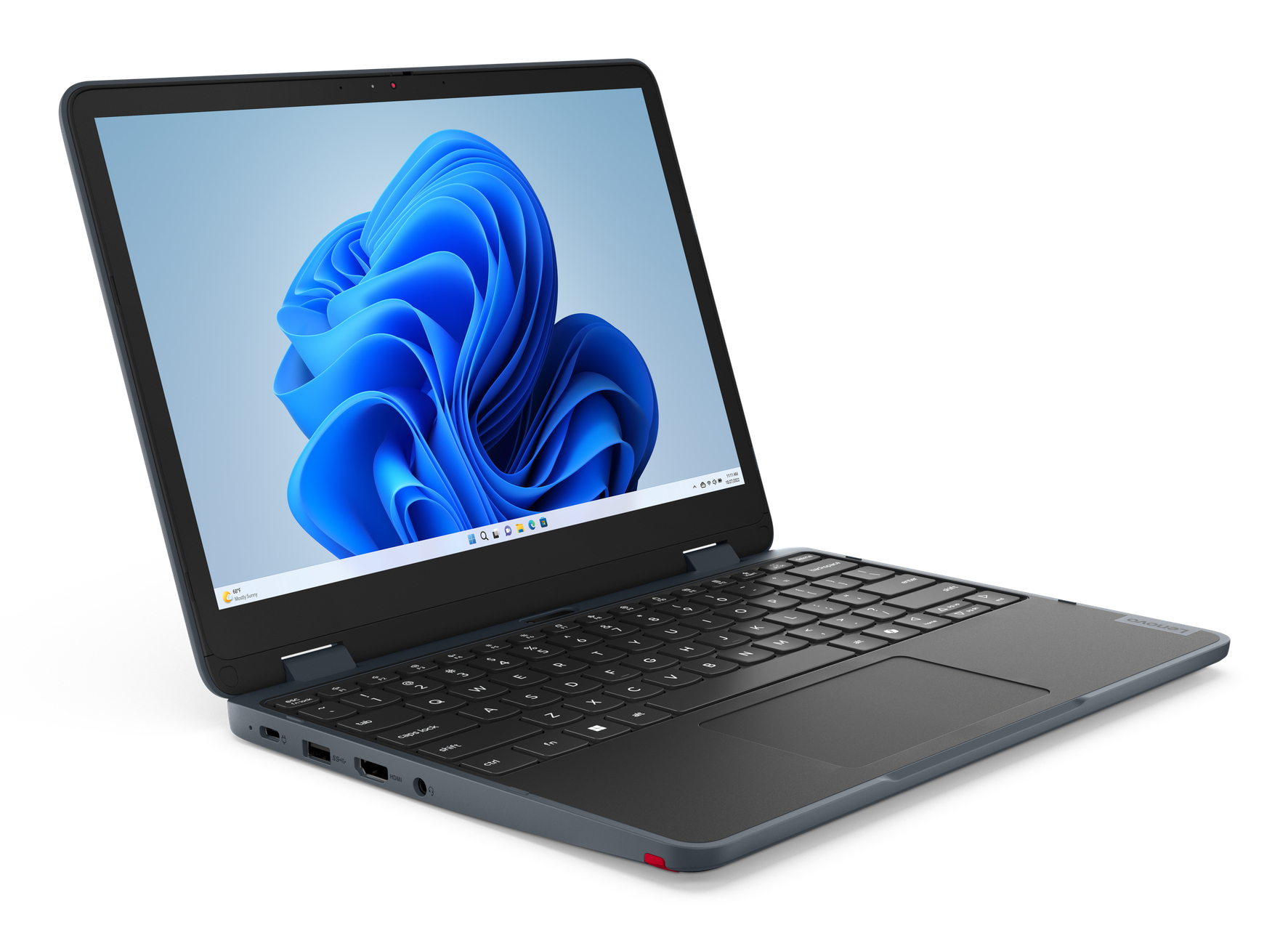 Lenovo 500w 2-in-1 Gen 5 Intel® N N150 Hybrid (2-in-1) 31 cm (12.2") Touchscreen WUXGA 8 GB LPDDR5-SDRAM 128 GB SSD Wi-Fi 6E (802.11ax) Windows 11 Pro English Grey - Image 3